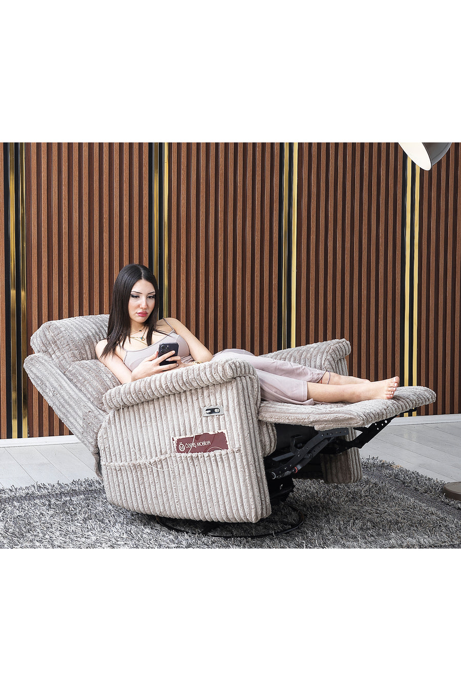 Bugatti Elektrikli Baba Koltuğu – Sallanan ve Dönen TV Koltuğu
